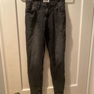 frame size 26 grey skinny jeans. worn some but great condition